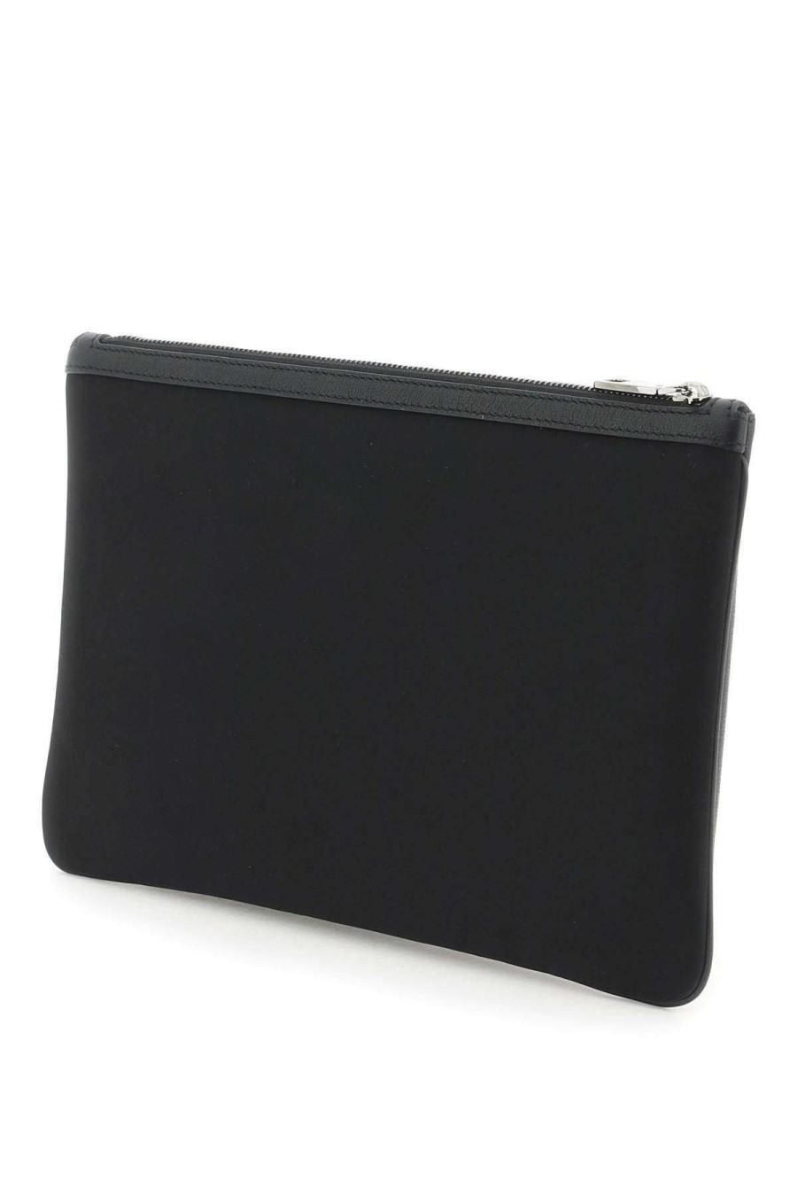 Men * | Leather & Nylon Pouch Dolce & Gabbana Gift Selection Black