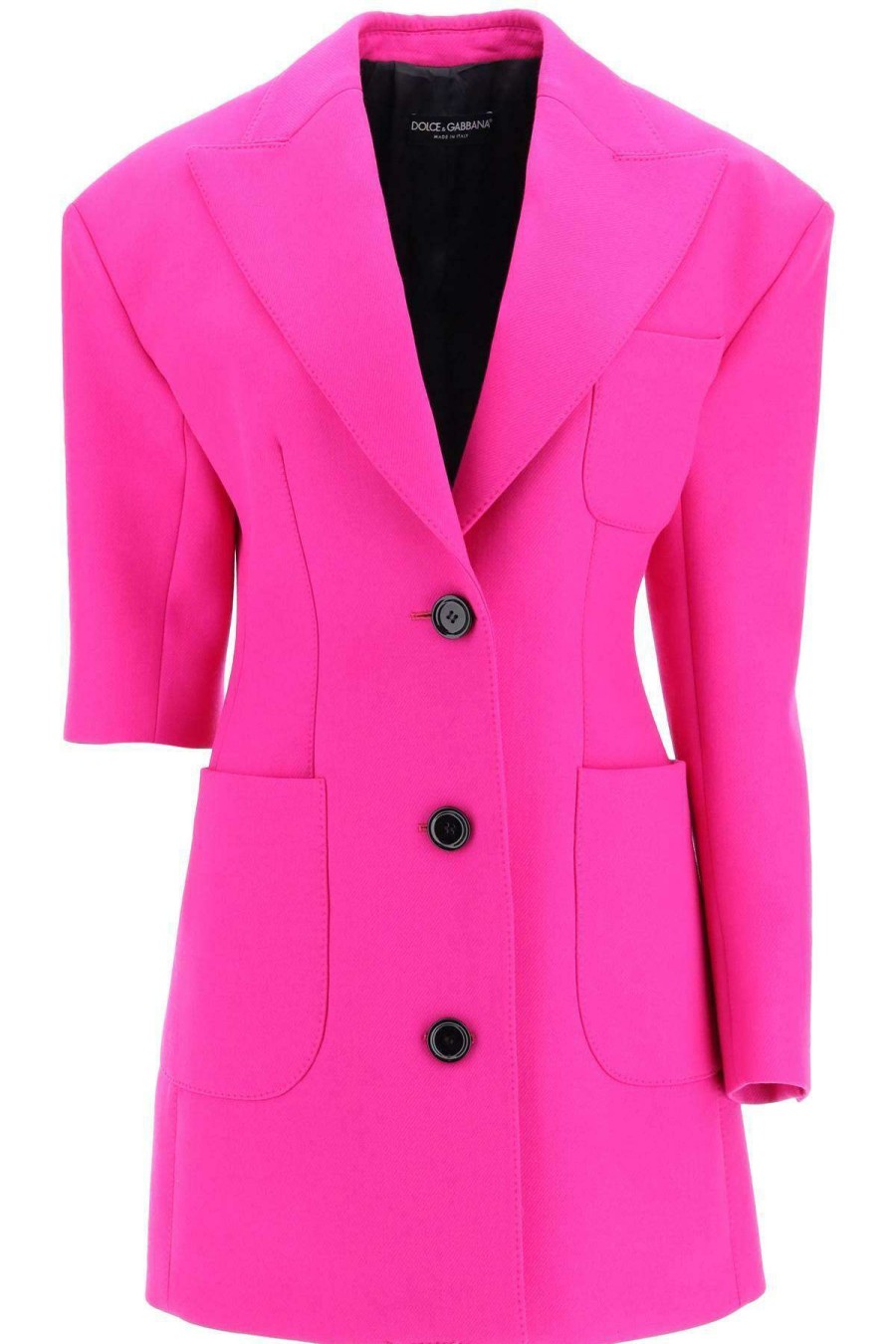 Women * | Asymmetrical Sleeves Jacket Dolce & Gabbana Featured Fuchsia