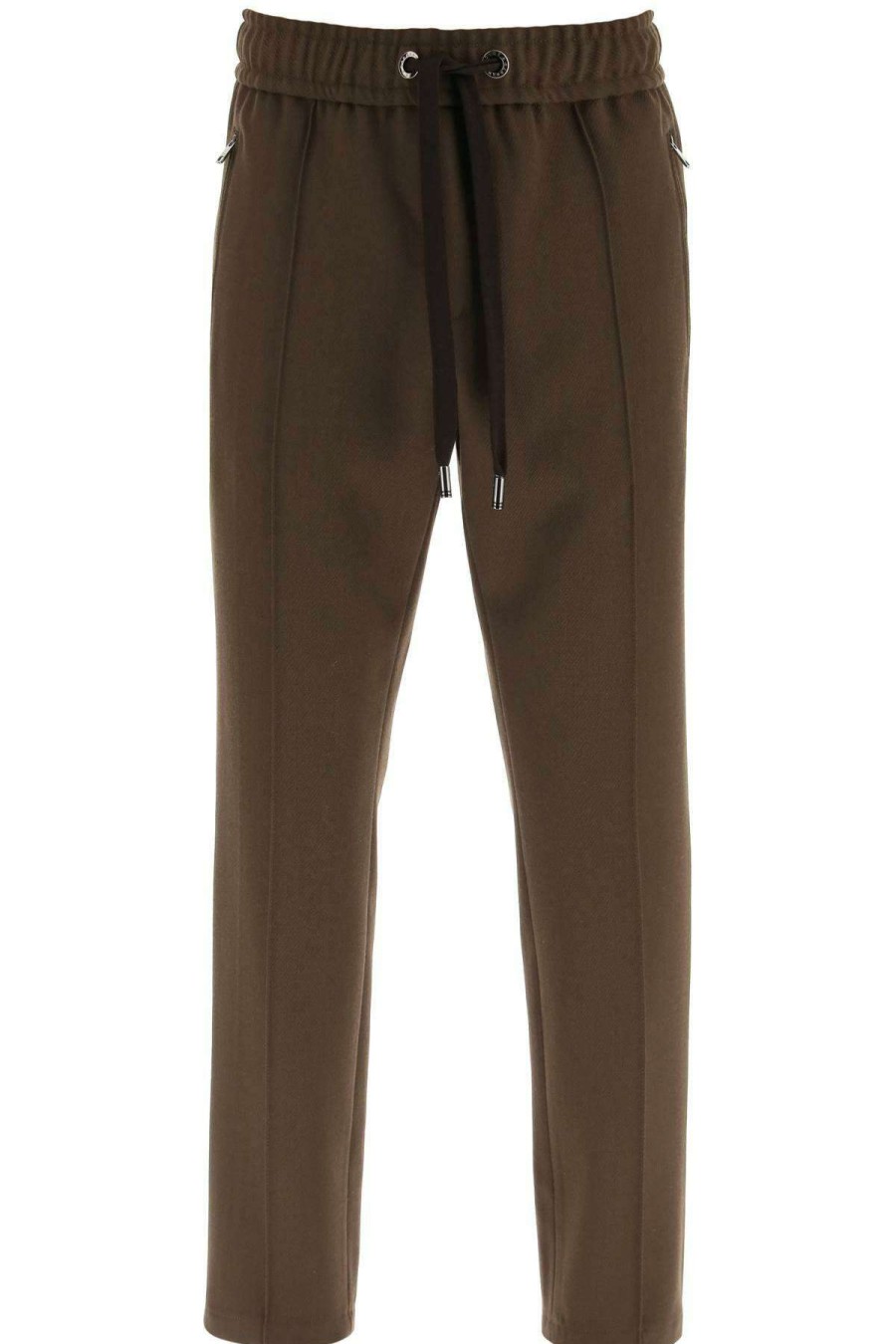 Men * | Semi-Formal Wool Blend Trousers Dolce & Gabbana Excellent Quality Brown