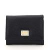 Women * | French Flap Wallet Dolce & Gabbana Special Style Black