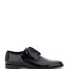 Men * | Raffaello Patent Lace-Ups Dolce & Gabbana Outlet Black