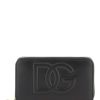 Women * | Zip Around Leather Wallet Dolce & Gabbana Online Black