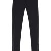 Men * | Stretch Wool Tuxedo Trousers Dolce & Gabbana Special Offers Black