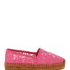 Women * | Taormina Lace Espadrilles Dolce & Gabbana Large Choice Pink