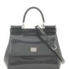 Women * | Patent Leather 'Sicily' Handbag Dolce & Gabbana Top Selling Grey