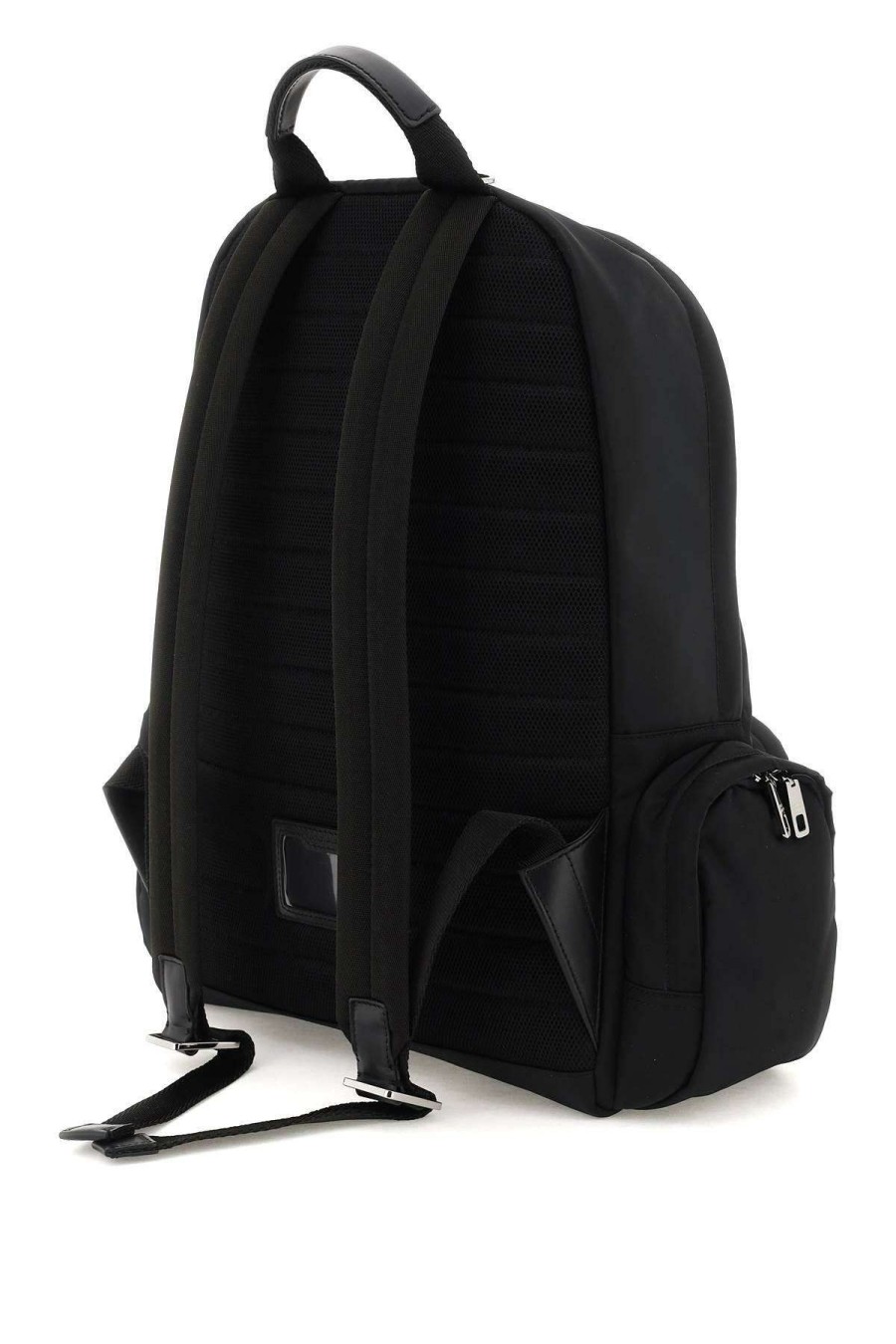 Men * | Nylon Backpack With Logo Dolce & Gabbana Shop Black