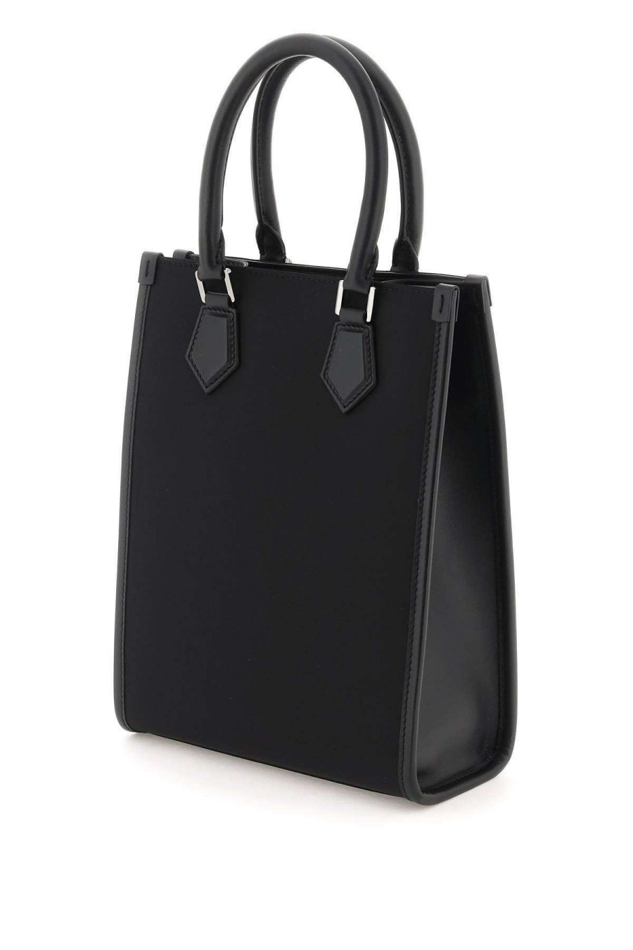 Men * | Small Nylon Tote Bag With Logo Dolce & Gabbana Attractive Black