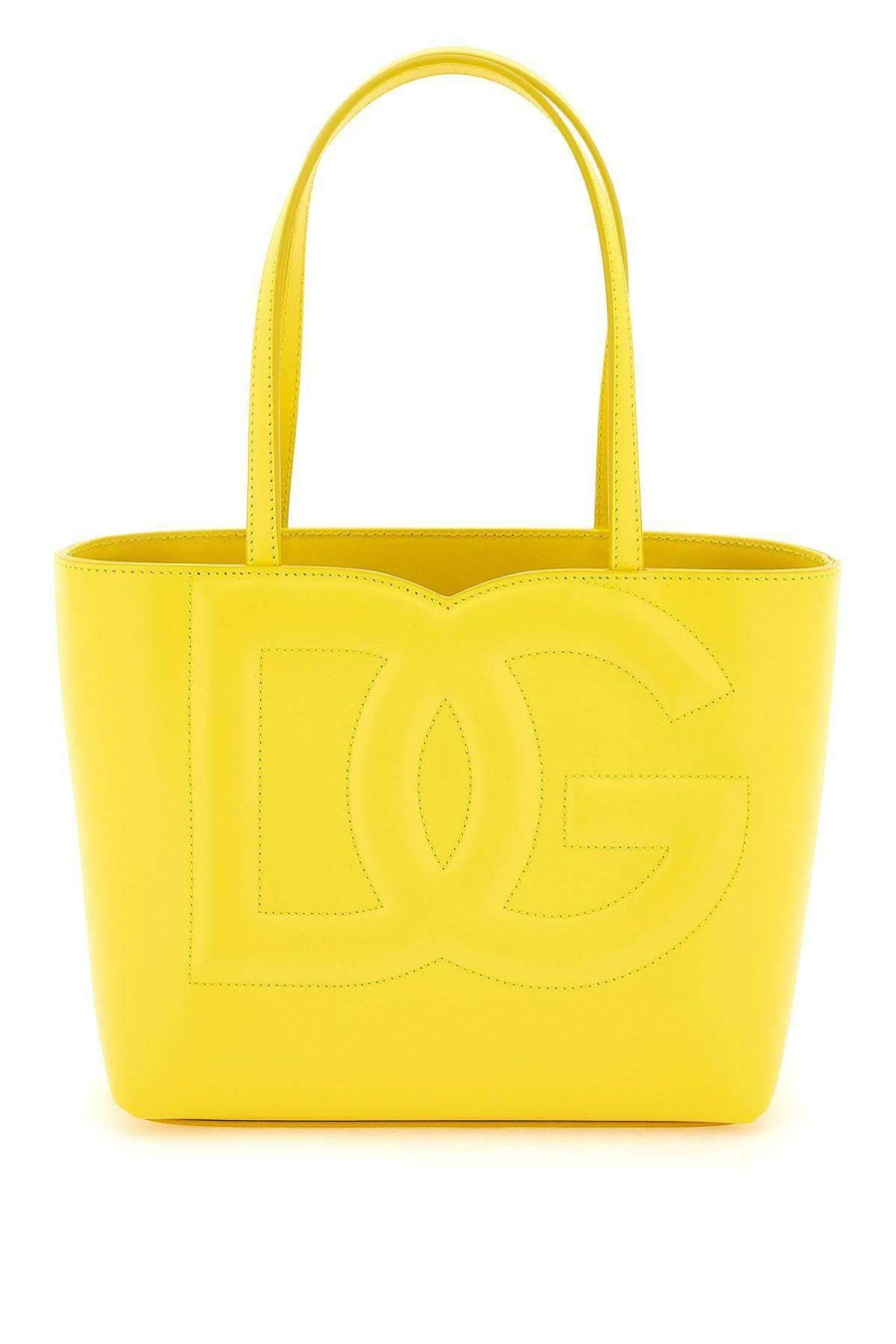 Women * | Logo Shopping Bag Dolce & Gabbana Cheap Online Yellow