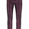 Men * | Lurex Jacquard Trousers Dolce & Gabbana Limited Edition Blue/Red