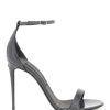 Women * | Patent Leather Sandals Dolce & Gabbana Top Sellers Grey