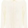 Men * | Satin 'Martini' Shirt Dolce & Gabbana 100% Guarantee White