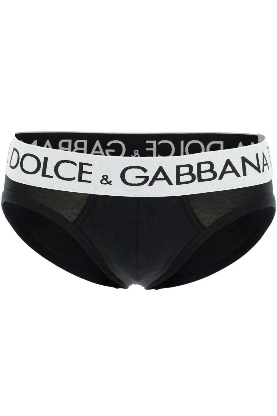 Men * | Logo Band Underwear Brief Dolce & Gabbana 100% Guarantee Black