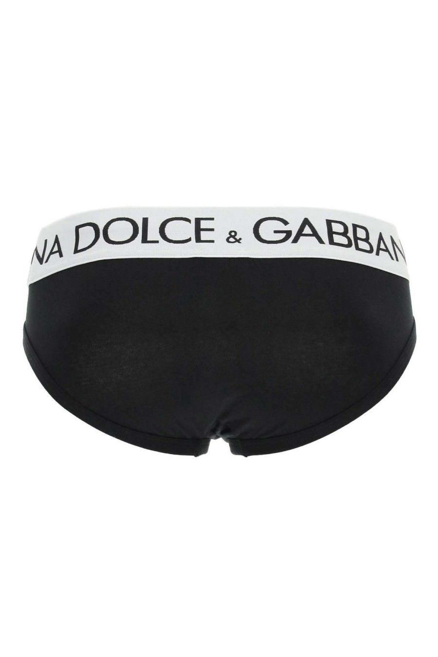 Men * | Logo Band Underwear Brief Dolce & Gabbana 100% Guarantee Black