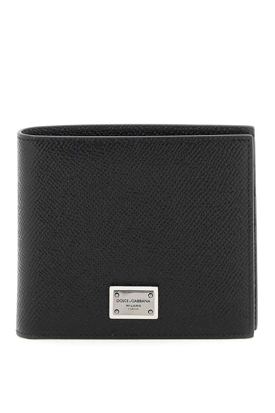 Men * | Leather Wallet Dolce & Gabbana Low Price Black