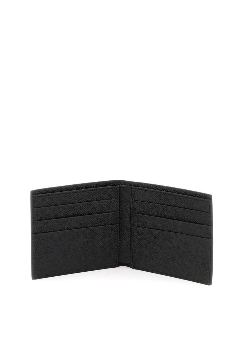 Men * | Leather Wallet Dolce & Gabbana Low Price Black