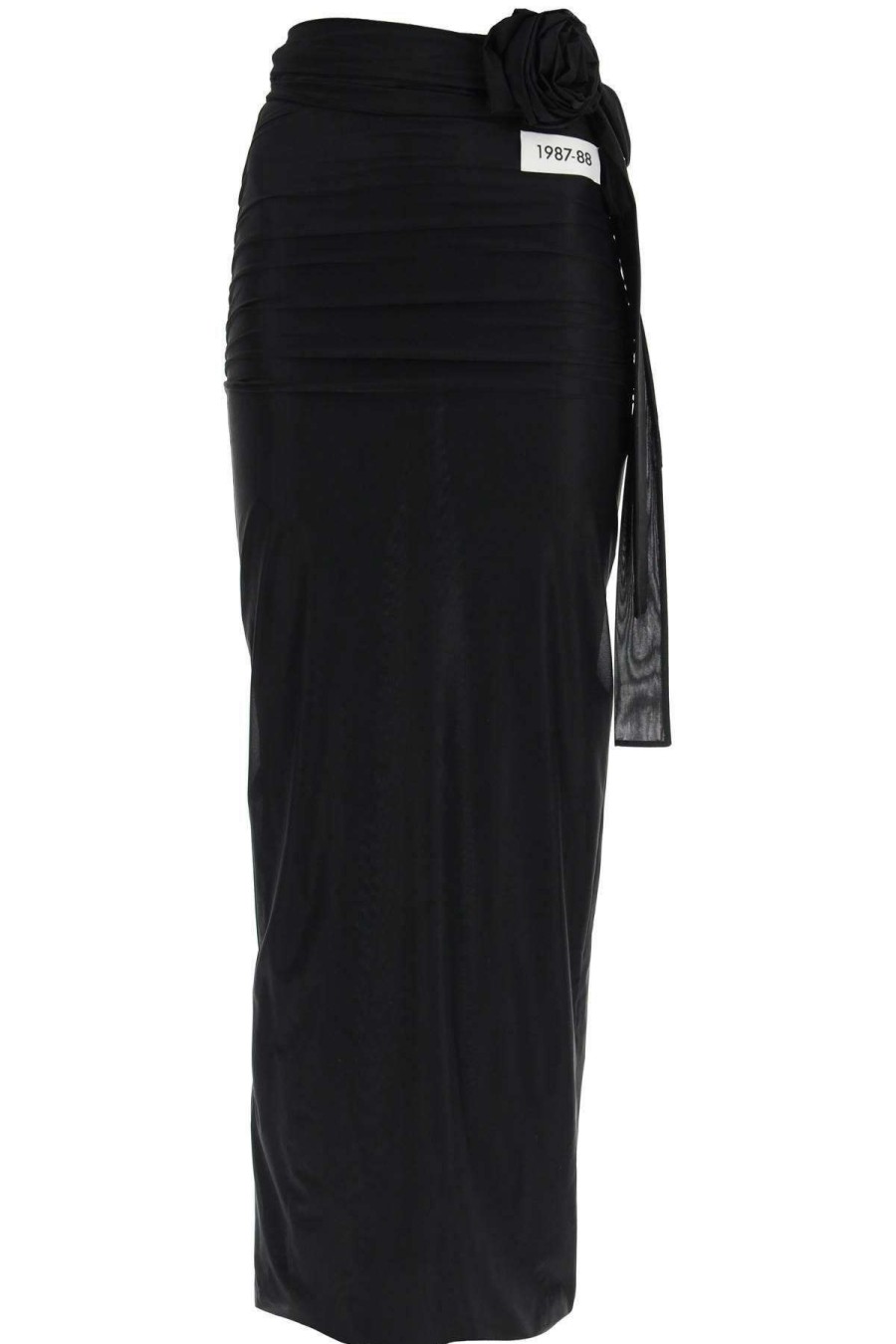 Women * | Spandex Jersey Maxi Skirt Dolce & Gabbana Attractive Black