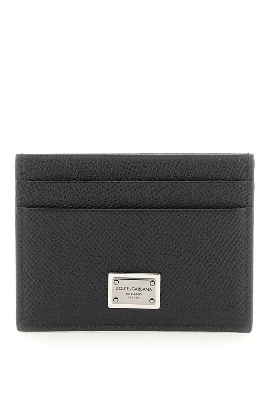 Men * | Card Holder With Logo Dolce & Gabbana Special Offers Black