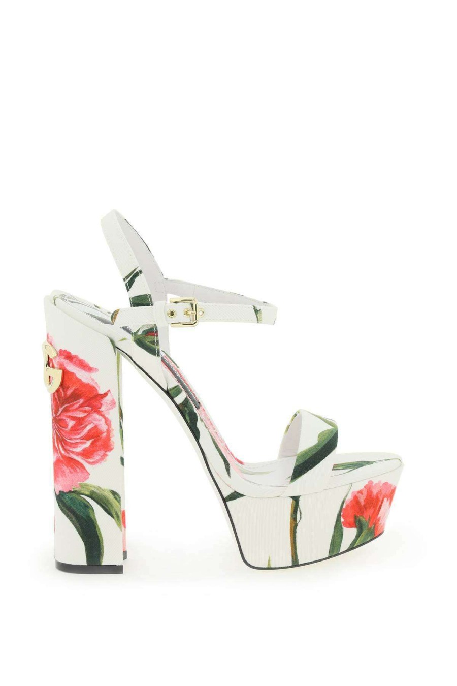 Women * | Keira' Sandals Dolce & Gabbana Top Sellers White/Red