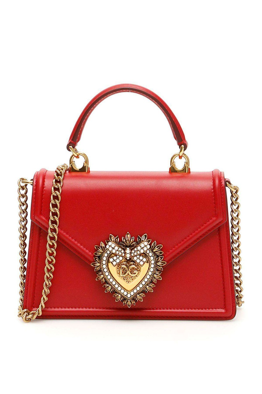 Women * | Mini Devotion Bag Dolce & Gabbana Limited Edition Red