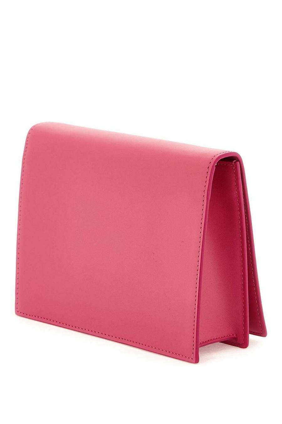 Women * | Leather Crossbody Bag Dolce & Gabbana Bestsellers Fuchsia