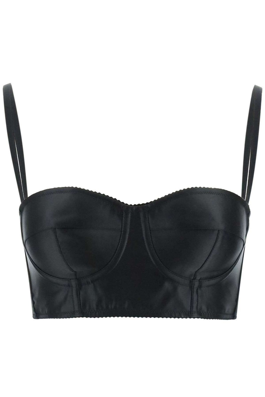 Women * | Kim Dolce&Gabbana Bustier Dolce & Gabbana Discounts Black