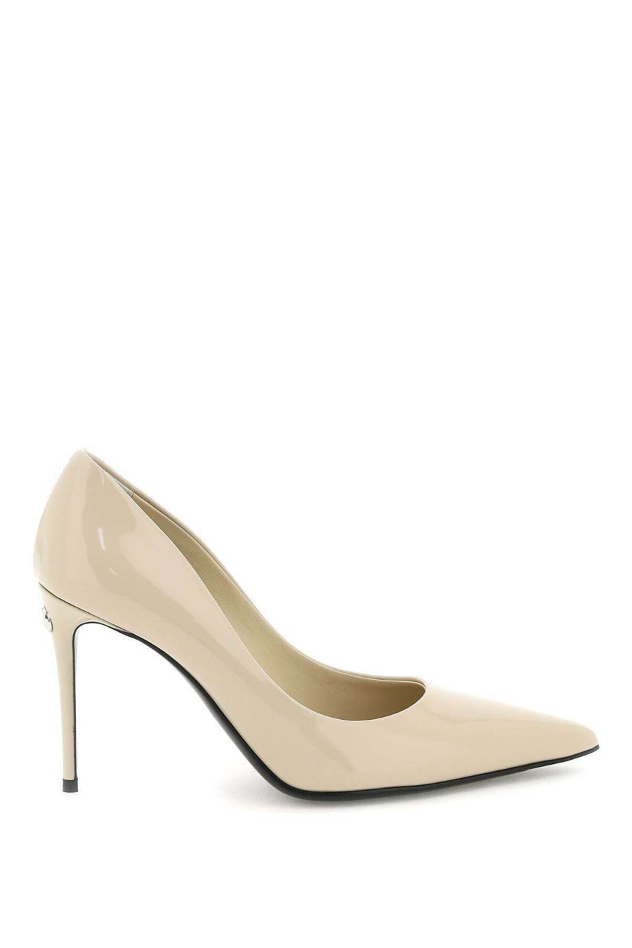 Women * | Patent Leather Pumps Dolce & Gabbana Gift Selection Beige