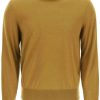 Men * | Light Cashmere Silk Sweater Dolce & Gabbana Online Sales Khaki