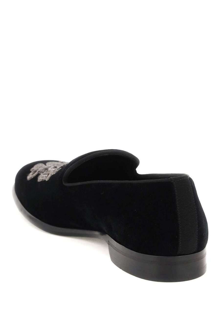 Men * | Velvet Loafers Dolce & Gabbana Best Sale Black