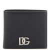 Men * | Leather Wallet Dolce & Gabbana Shop Black