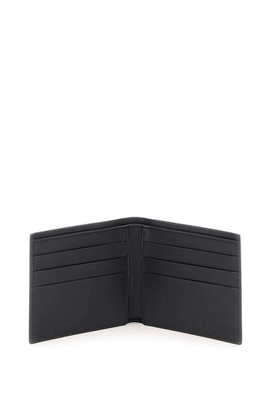 Men * | Leather Wallet Dolce & Gabbana Shop Black