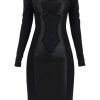 Women * | Midi Trompe-L'Oeil Lingerie Dress Dolce & Gabbana Special Style Black